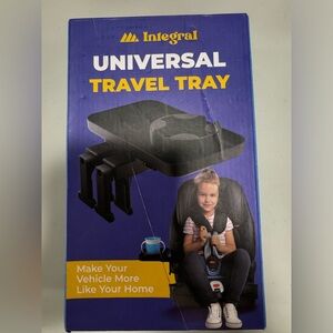 Adjustable Travel Tray - Universal Quick Attach Clamps for Car Seats, Strollers